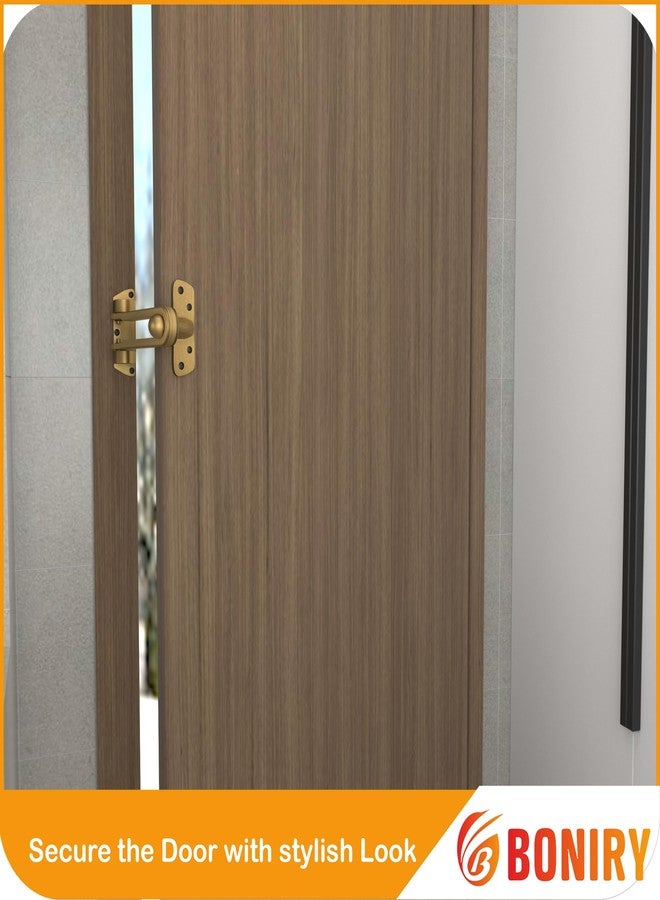 Boniry Heavy Duty Security Door Lock | Anti-Theft Door Guard Latch for Front and Inside Door | Ideal for Home,Office (Brass) - Image 5